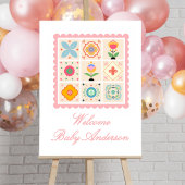 Quilted Baby Shower Invitation