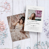 Save The Date Elégante photo Quinceanera