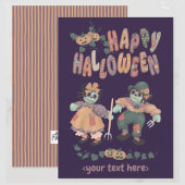 Poupées Ragdoll zombies d'Halloween (3) - Carte de