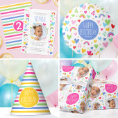 Moderne Simple Joyeux Anniversaire Autocollant Ros