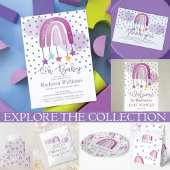 Papier Cadeau Baby shower arc-en-ciel mou