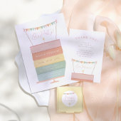 Sticker Rond Rainbow Bund & Star Candle fête d'anniversaire