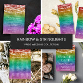 String Lights Gay Wedding Seating Chart 12 Tables Poster