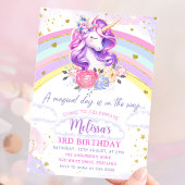 Sticker d'anniversaire Rainbow Magical Unicorn