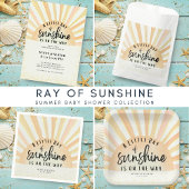 Serviette En Papier Ray Of Sunshine Retro Baby shower De Plage D'Été