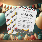 Banderoles Préparez-Vous À Partir ! Voiture de course Anniver