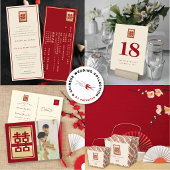Cravate Mariage chinois à double bonheur