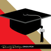 Rood & Brons Goud Krijtbord Afstuderen Geschenkdoz Bedankdoosjes