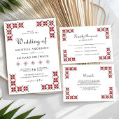 Red Black Ukrainian Wedding Welcome