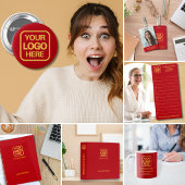 Logo d'affaires Red Gold Modern Professional