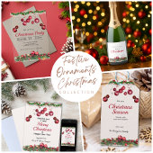Cartes Pour Fêtes Annuelles Red Christmas Ornaments Festive Salutation