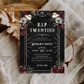 Bloemige Roes 20s 30e Verjaardagsfeestje Wijn Etiket