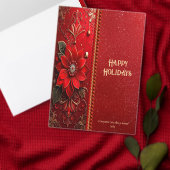 Red Flower Holiday Mug Mok (Personaliseer de collectie van deze zelfstandige maker.)