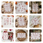 Invitation Red Hand Drawn Baby It's Cold Outside Baby Shower