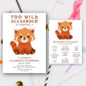 Bloc-note Panda roux - Message de capsule temporelle d'anniv