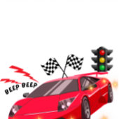 Invitation à une soirée à thème : Course de voitur