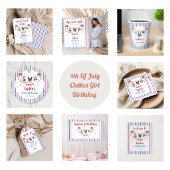 Invitation d'anniversaire de fille en vêtements ro