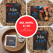 Invitation Red White & I Do Save the Date