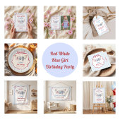 Invitation d'anniversaire du pays des trois filles