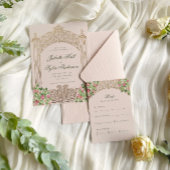 Programme Porte Élégante de Mariage en Feuille de Luxe
