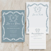 Poster Bar de parfum Vintage Crest Blue