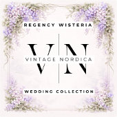Numéro De Table Regency Wisteria Wedding Table Number Card