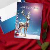 Étiquette Reindeer Jewels Christmas Retourner Adresse Label (Personnalisez la collection de ce créateur indépendant.)