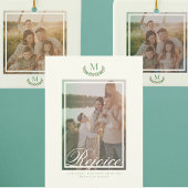 Verre photo de famille personnalisé | Monogramme