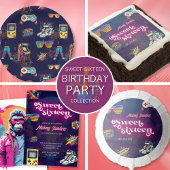 Invitation Retro 80's Sweet 16 fête d'anniversaire