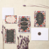 Fantasy Flower - Wedding RSVP card (Personaliseer de collectie van deze zelfstandige maker.)
