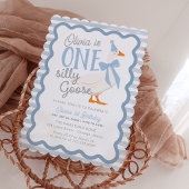 One Silly Goose 1st Birthday Adoption Stuffie  Cadeaulabel