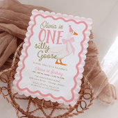 Poster One Silly Goose 1st Birthday Time Capsule Sign