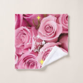 Collection Reverie rose : Ensemble de serviettes d (Gant de toilette)