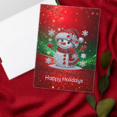 Rhinestones Snowman Holiday Magnet (Personnalisez la collection de ce créateur indépendant.)