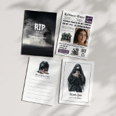 Invitation RIP à ma fête d'anniversaire gothique (âgée de 20