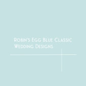 Carte Postale Robins Faire-part de mariage classique bleu oeuf R