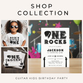 Serviette En Papier One Rocks Guitar Pick 1st Birthday Party