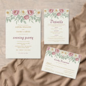 Carte d'invitation de dîner de répétition de pivoi (Personnalisez la collection de ce créateur indépendant. )