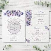 Save The Date Romantique Poétique Lilac Aquarelle Mariage Floral (Personnalisez la collection de ce créateur indépendant.)