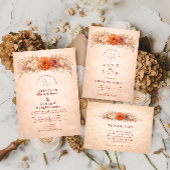 Save The Date Mariage de jardin romantique d'automne