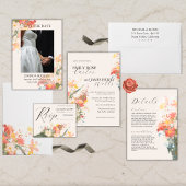 Serviette En Papier Romantic Blush Painted Floral Wedding