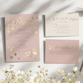 Blush Bloemen Trouwtafel Tafelnummer