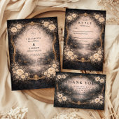 Invitation Romantic Dark Baroque Wedding
