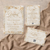 Invitation Rustic Romantic Fall All In One Wedding (Personnalisez la collection de ce créateur indépendant. )