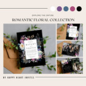 Cartons Réponse Romantic Floral Moody Dark Website Mariage