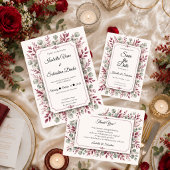 Invitation Suite de mariage floral romantique