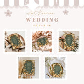 Save The Date Cadre floral romantique Art Nouveau Mariage