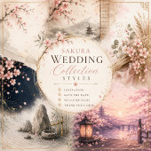 Invitation Mariage Zen Sakura Harmonie Botanique
