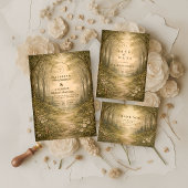 Invitation Romantic Forest Path Wedding