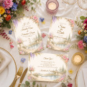 Save The Date Mariage Romantique dans un Jardin